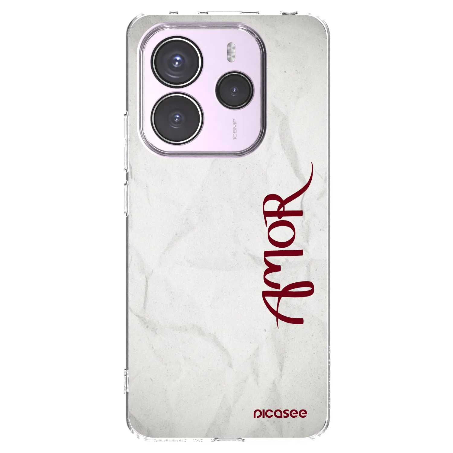 Picasee Xiaomi Redmi Note 14 5G Hülle - Transparentes Silikon - Amor