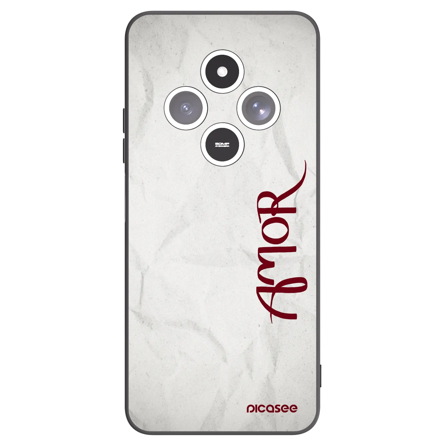 Picasee Xiaomi Redmi 14C Hülle - Schwarzes Silikon - Amor