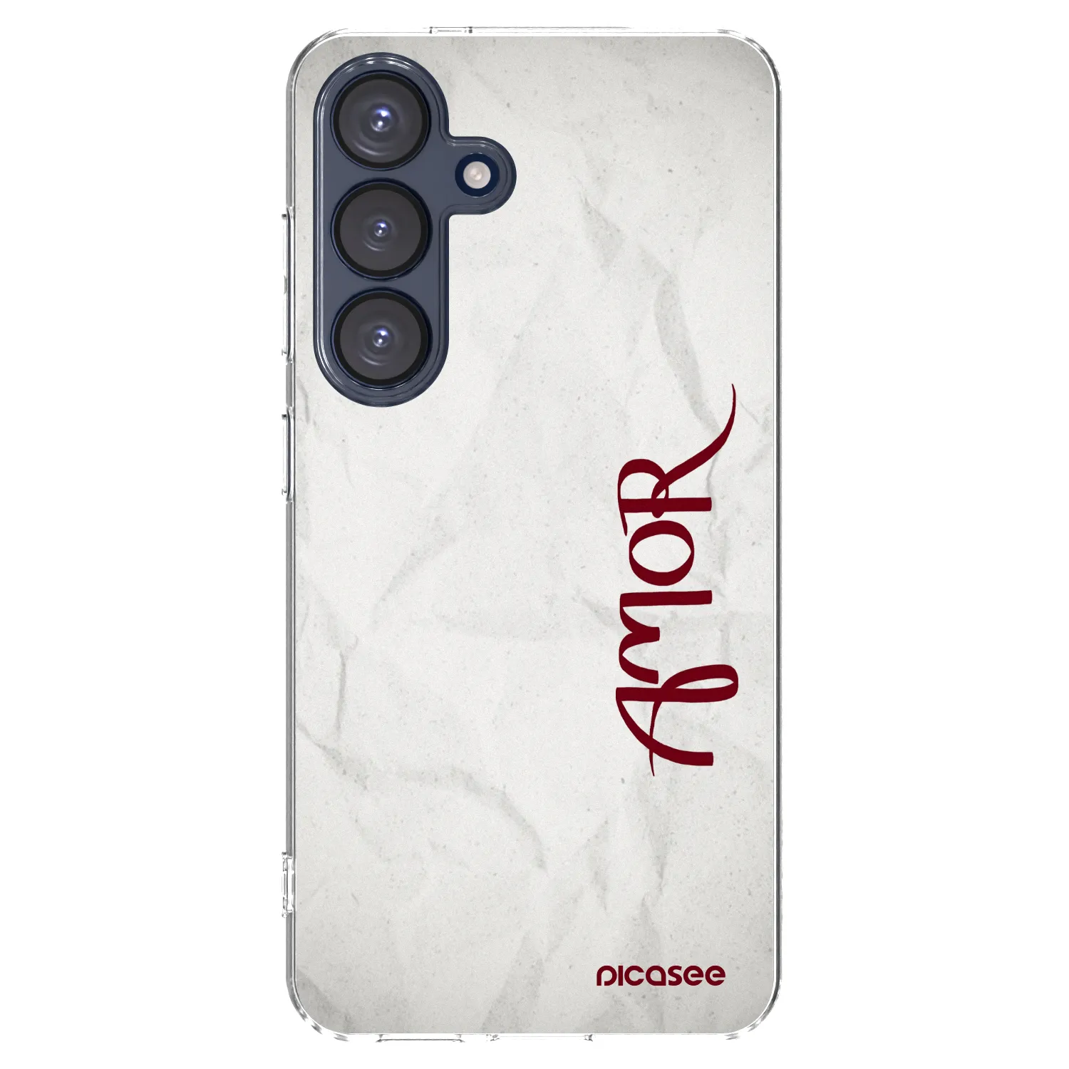 Picasee Samsung Galaxy S25 5G Hülle - Transparentes Silikon - Amor