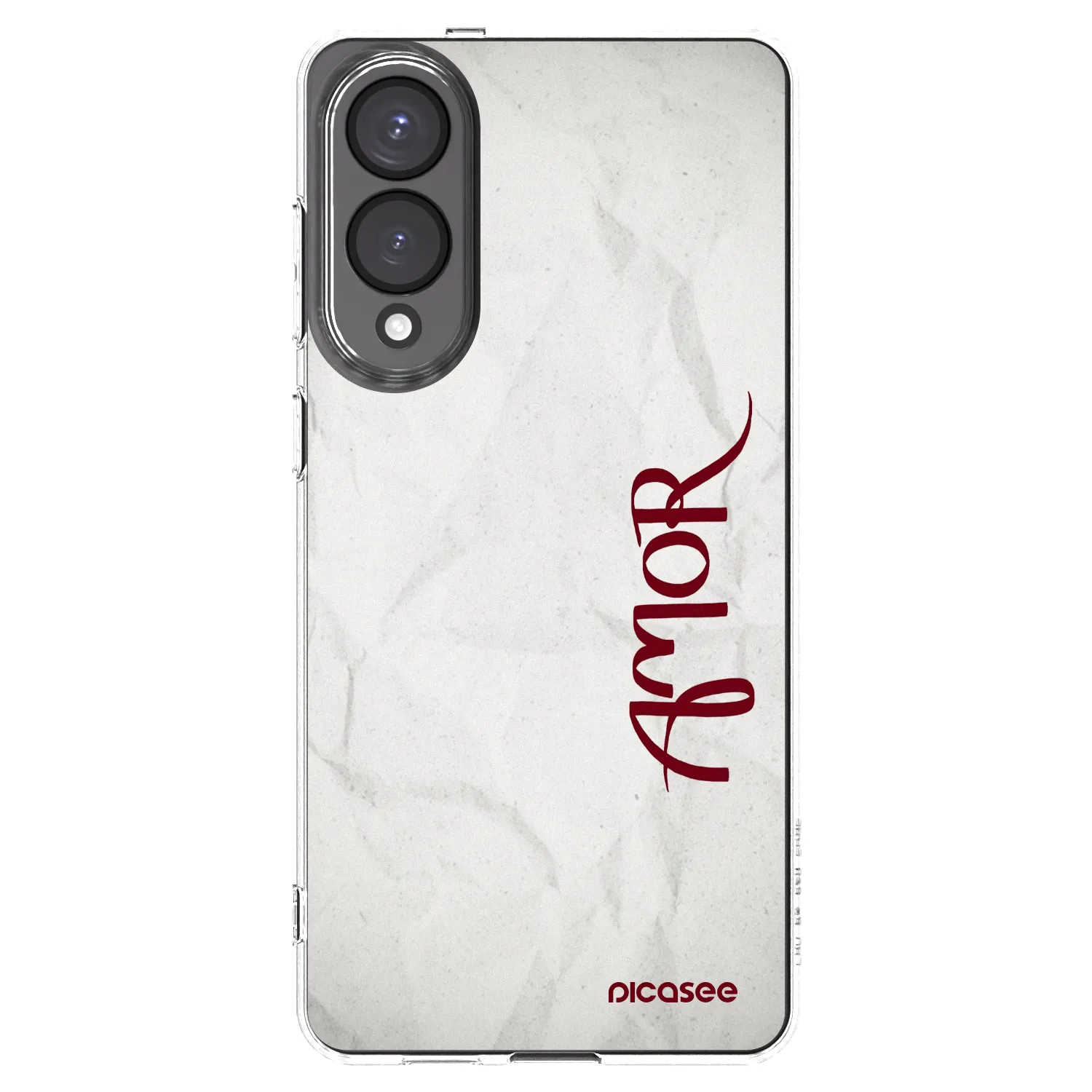 Picasee Samsung Galaxy S25 Edge 5G Hülle - Transparentes Silikon - Amor