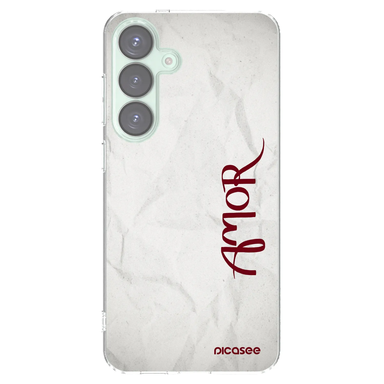 Picasee Samsung Galaxy S25+ 5G Hülle - Transparentes Silikon - Amor