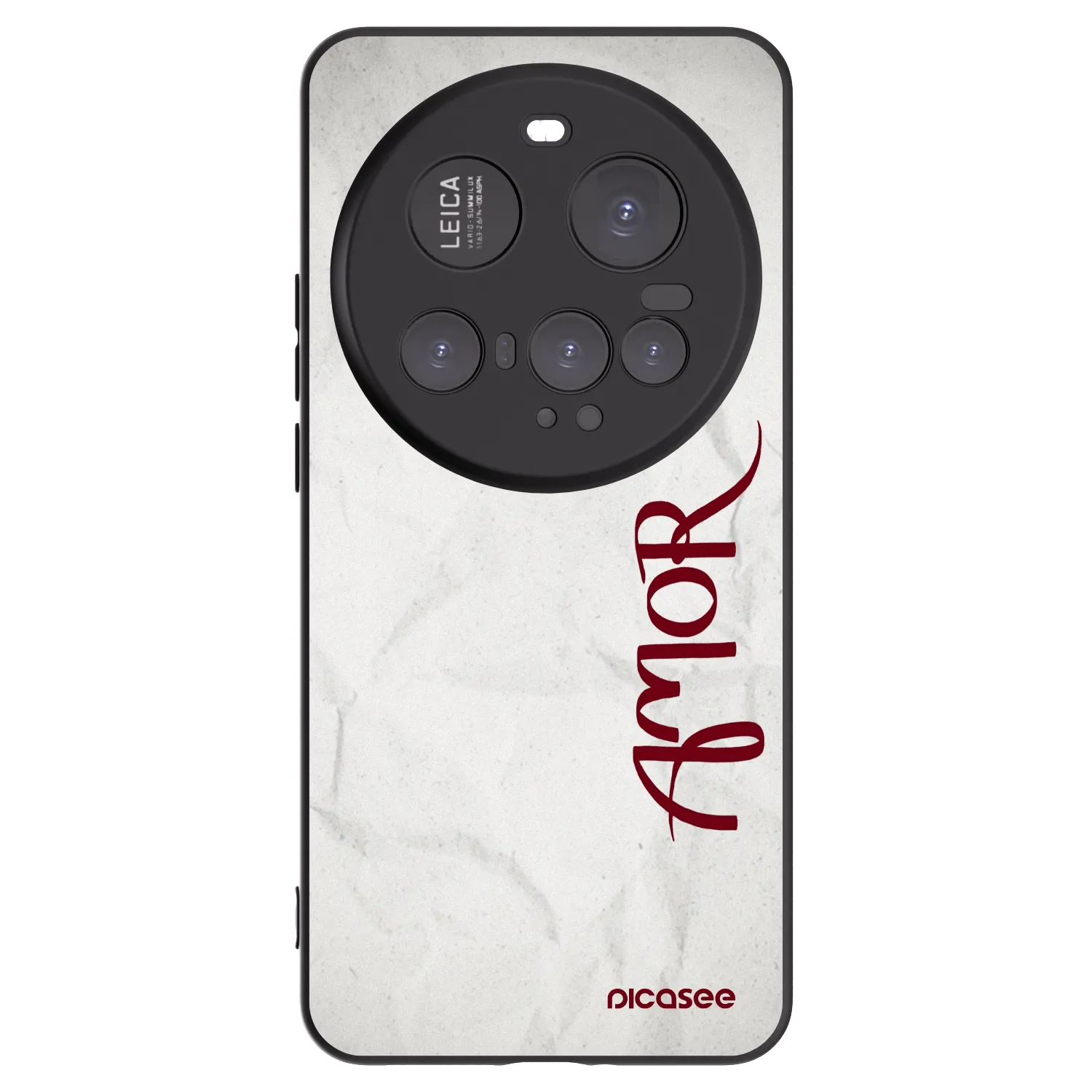 Picasee Xiaomi 15 Ultra Hülle - Schwarzes Silikon - Amor
