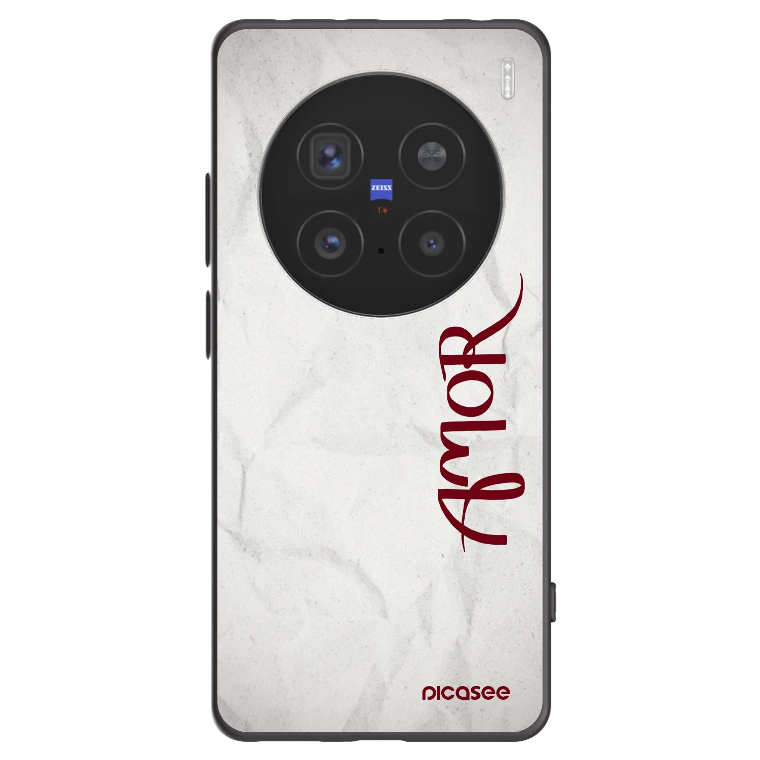 Picasee Vivo X200 Pro Hülle - Schwarzes Silikon - Amor