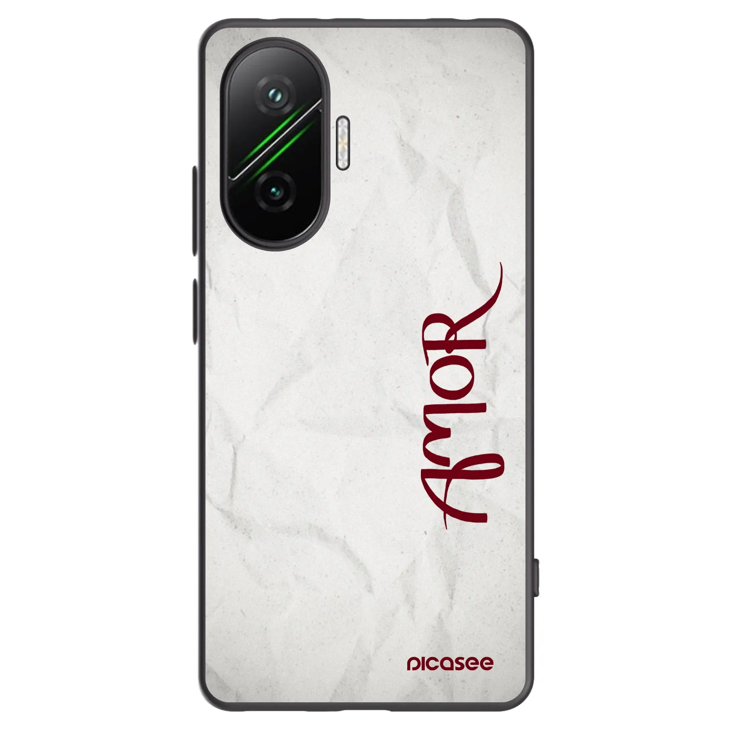 Picasee Xiaomi Poco F7 5G Hülle - Schwarzes Silikon - Amor