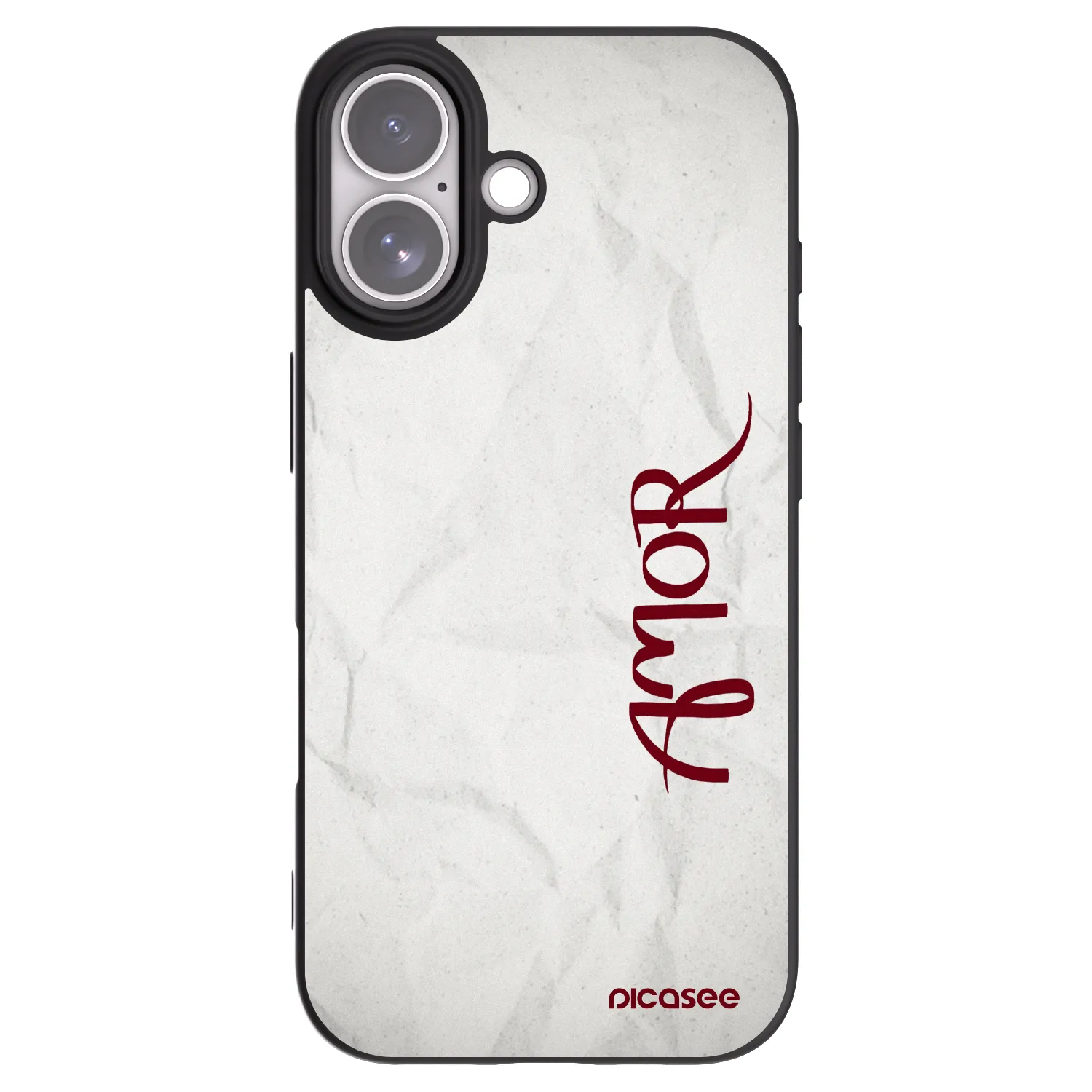 Picasee Apple iPhone 17 Hülle - Schwarzes Silikon - Amor