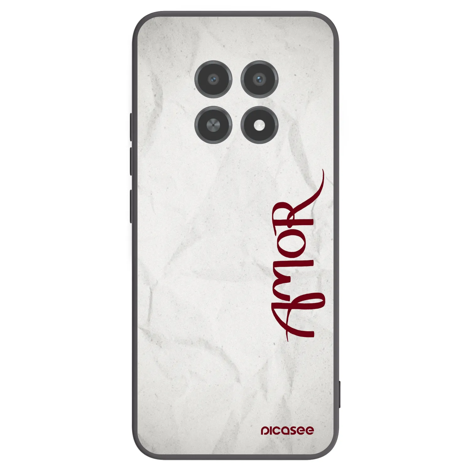 Picasee Realme 12X Hülle - Schwarzes Silikon - Amor