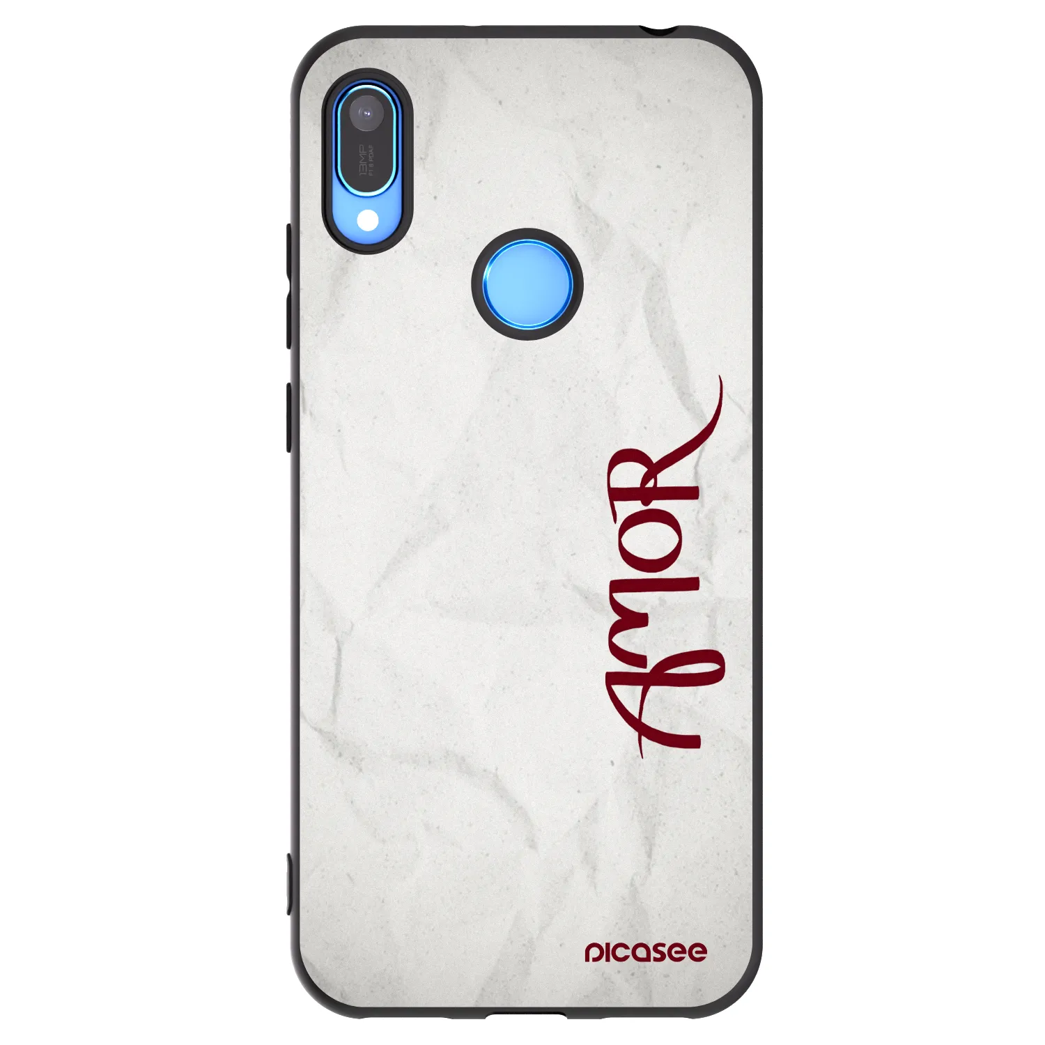 Picasee Huawei Y6 2019 Hülle - Schwarzes Silikon - Amor
