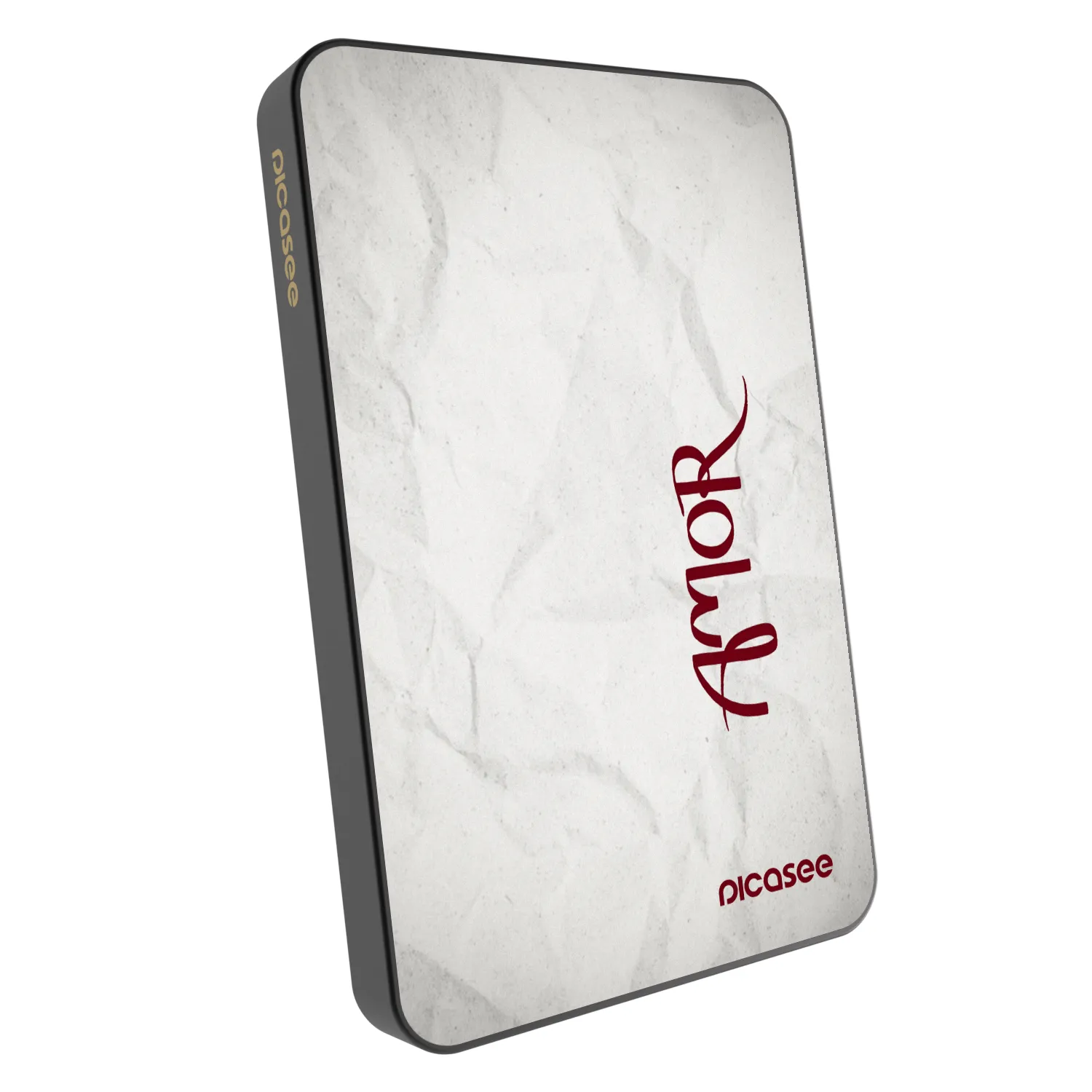 Picasee Powerbank mit MagSafe 5 000 mAh Grau - Amor
