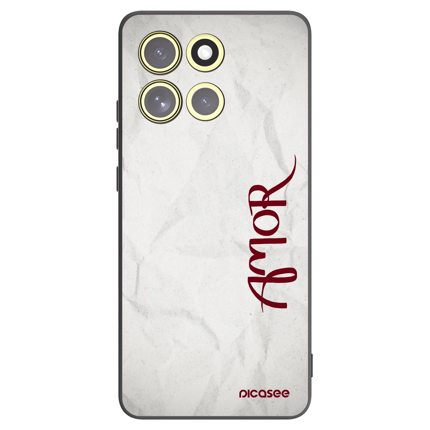 Picasee Motorola Moto G86 5G Hülle - Schwarzes Silikon - Amor