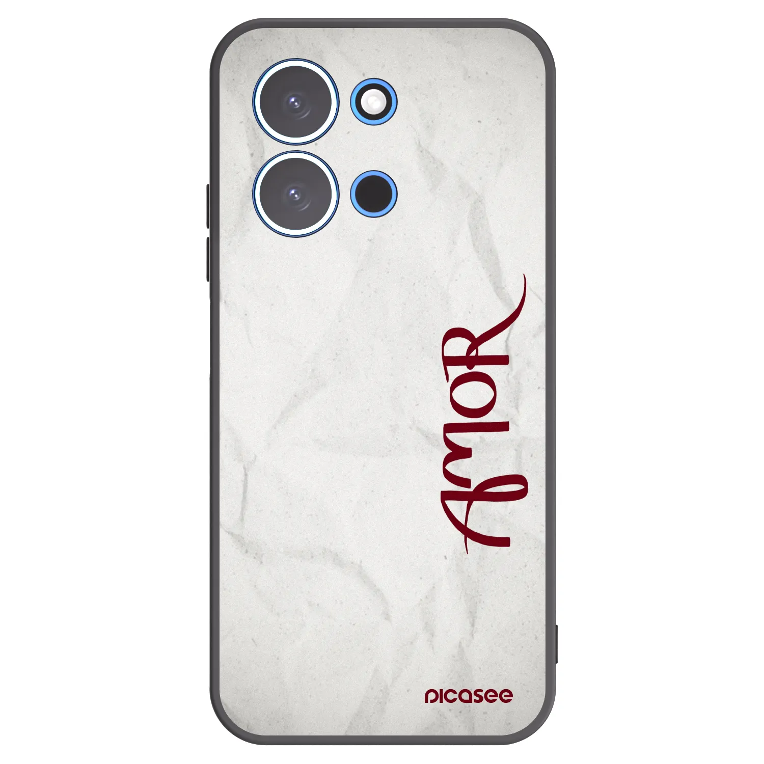 Picasee Xiaomi Redmi 15C 4G Hülle - Schwarzes Silikon - Amor