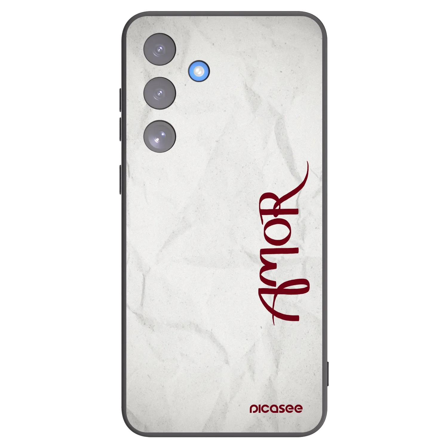 Picasee Samsung Galaxy S25 FE 5G Hülle - Schwarzes Silikon - Amor