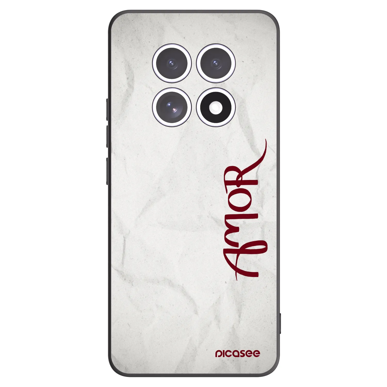 Picasee Xiaomi Redmi Note 15 Hülle - Schwarzes Silikon - Amor