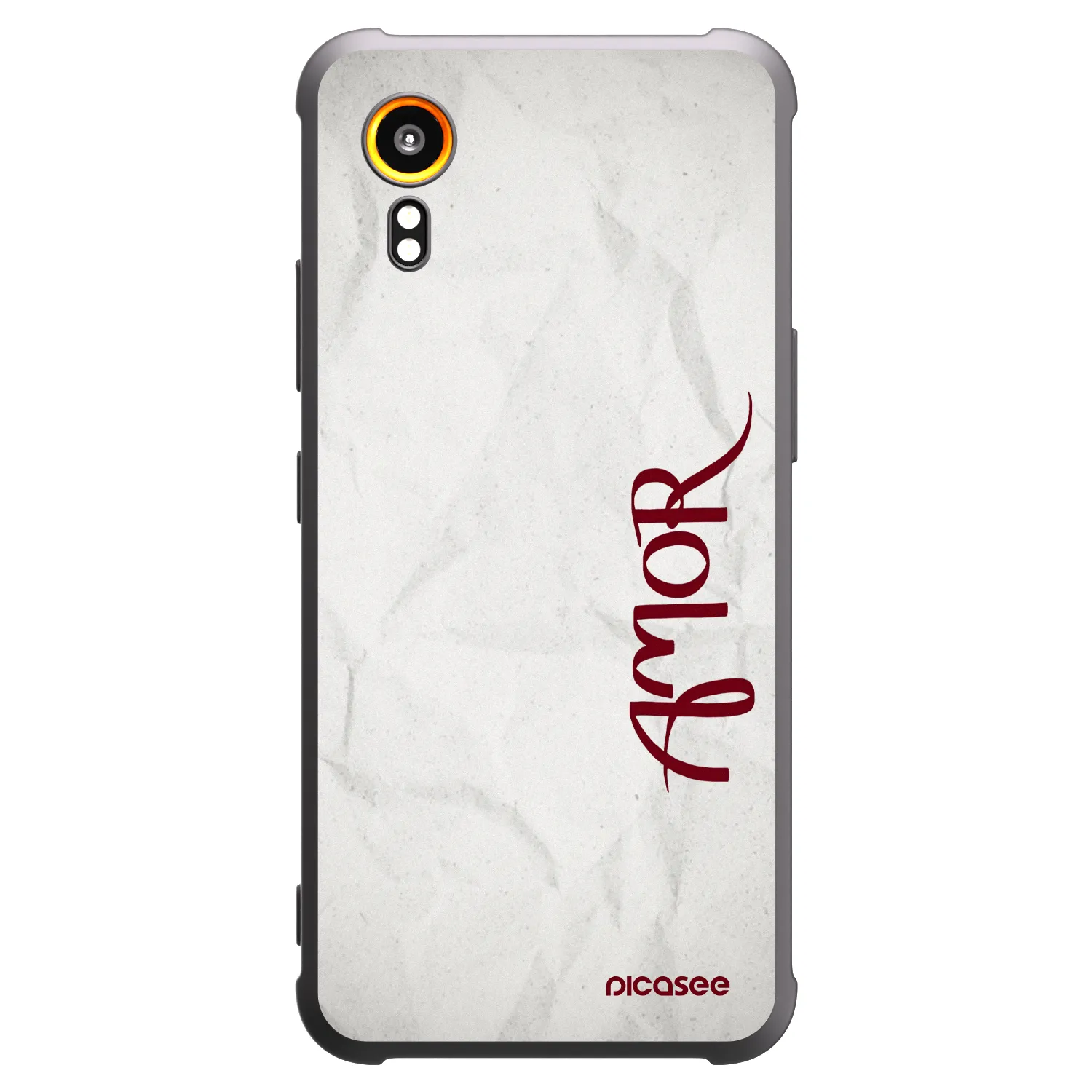 Picasee Samsung Galaxy Xcover 7 Hülle - Schwarzes Silikon - Amor