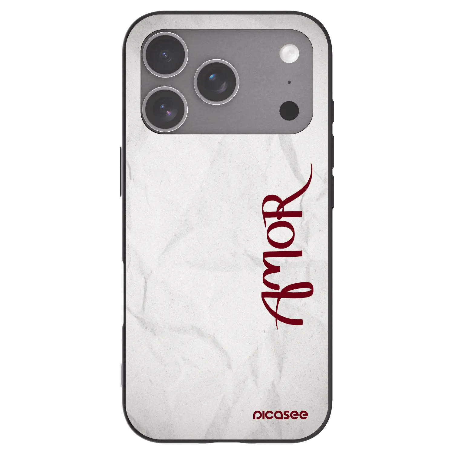 Picasee Apple iPhone 18 Pro Hülle - Schwarzes Silikon - Amor