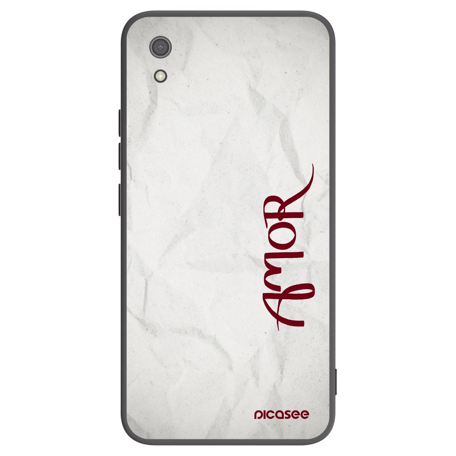 Picasee Xiaomi Redmi 7A Hülle - Schwarzes Silikon - Amor
