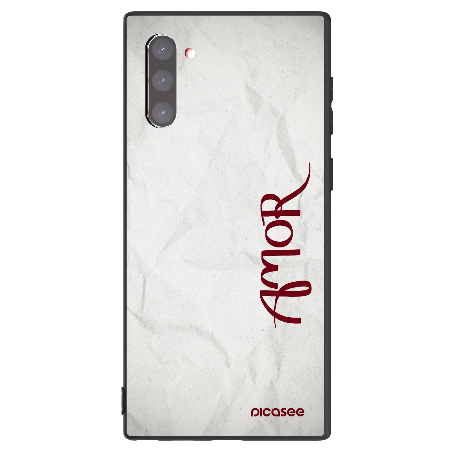 Picasee Samsung Galaxy Note 10 N970F Hülle - Schwarzes Silikon - Amor