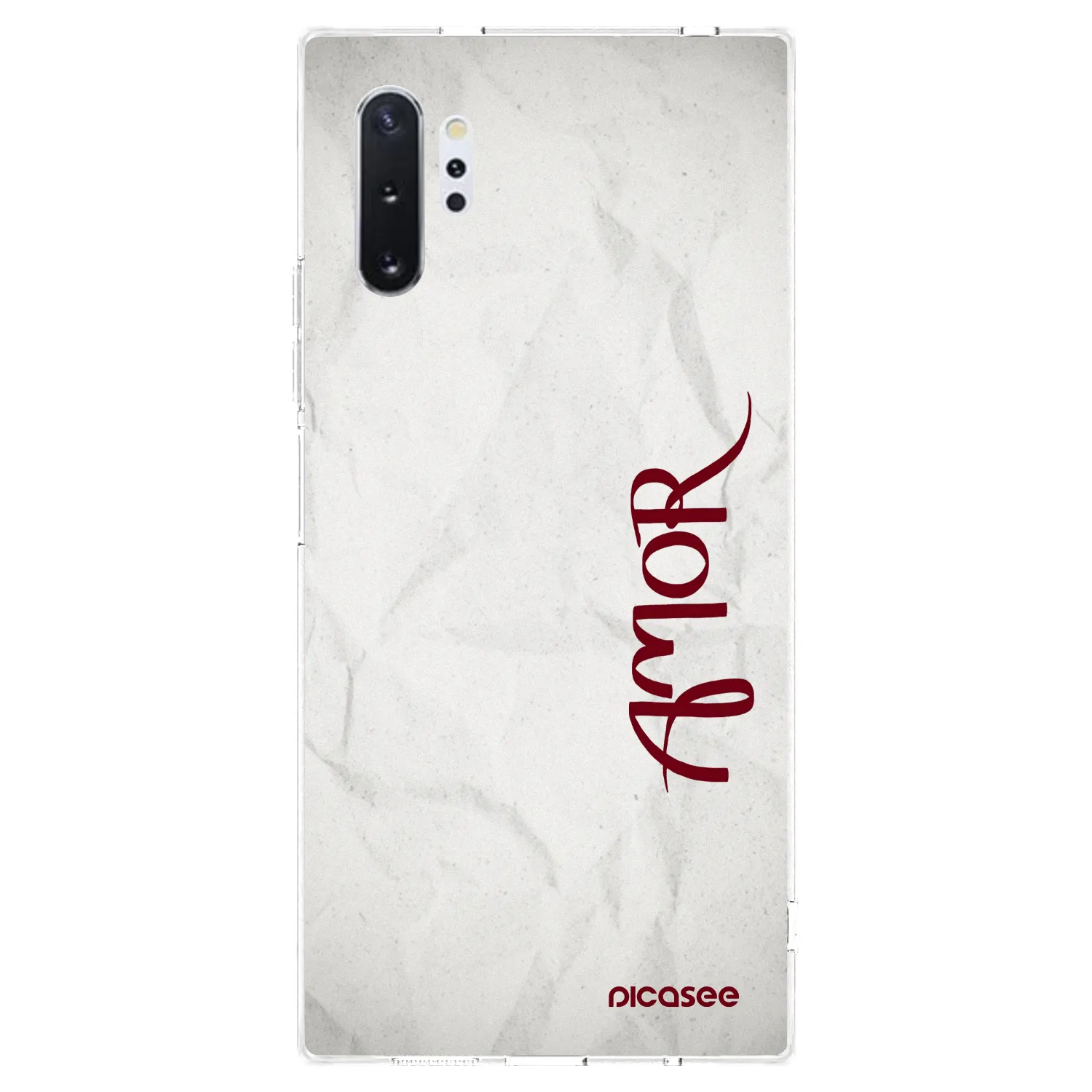 Picasee Samsung Galaxy Note 10+ N975F Hülle - Transparentes Silikon - Amor