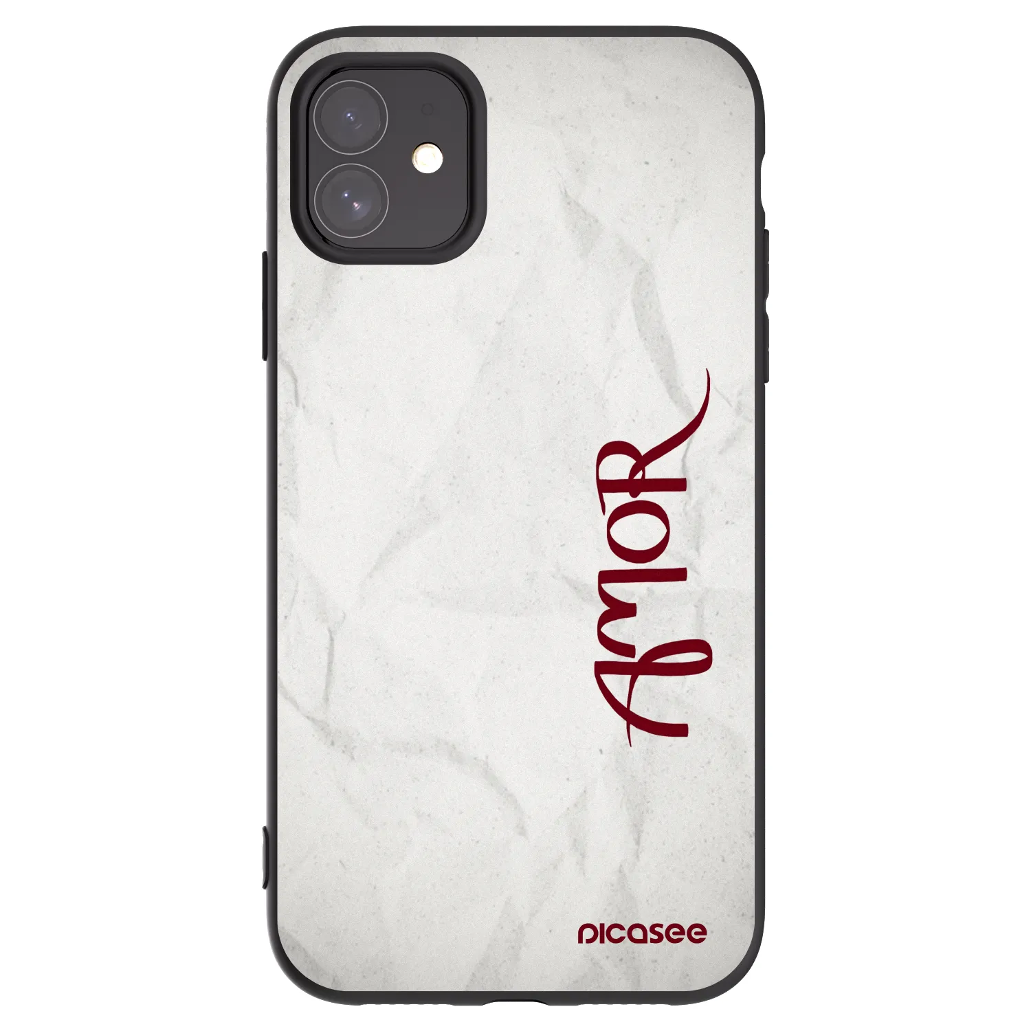 Picasee Apple iPhone 11 Hülle - Schwarzes Silikon - Amor