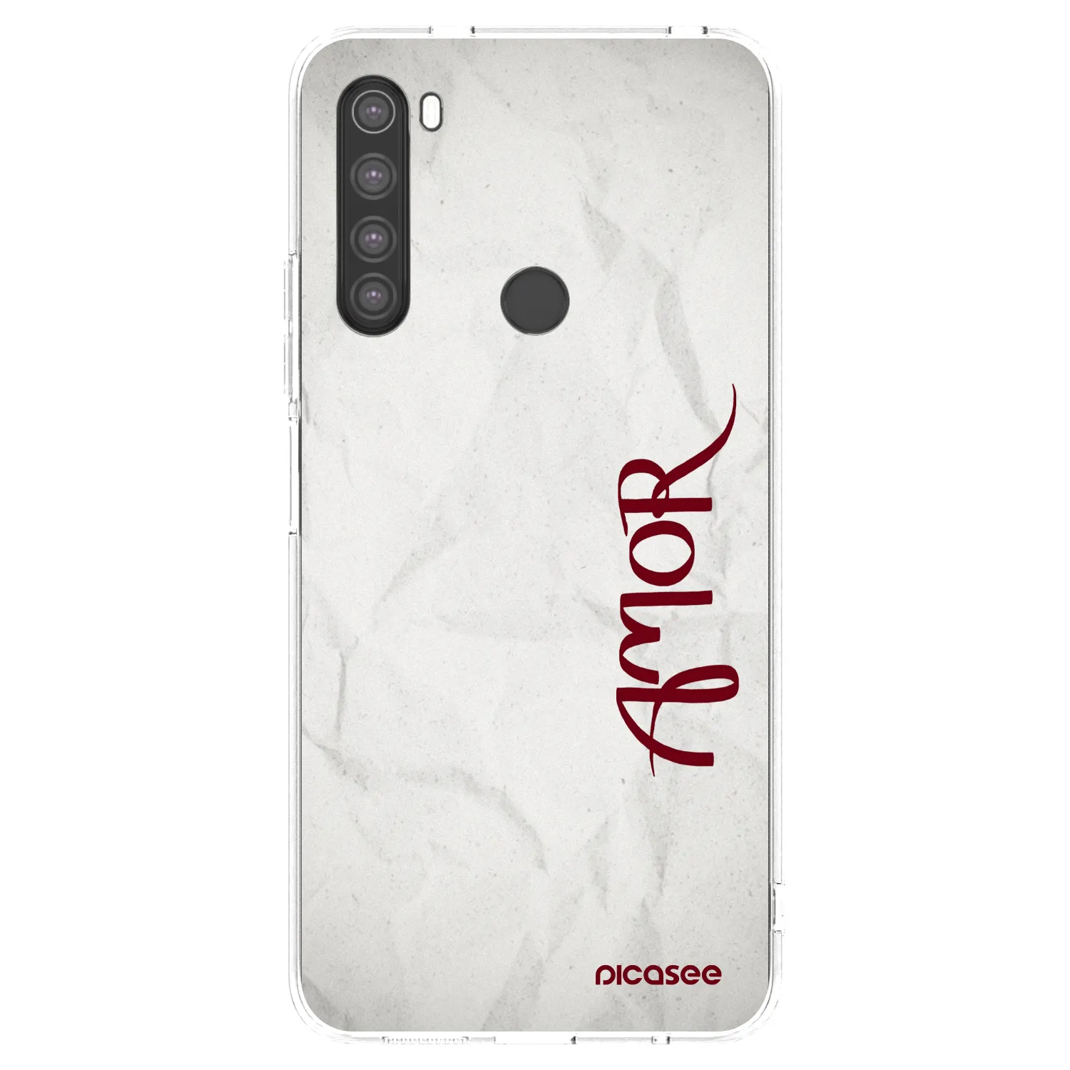 Picasee Xiaomi Redmi Note 8 Hülle - Transparentes Silikon - Amor