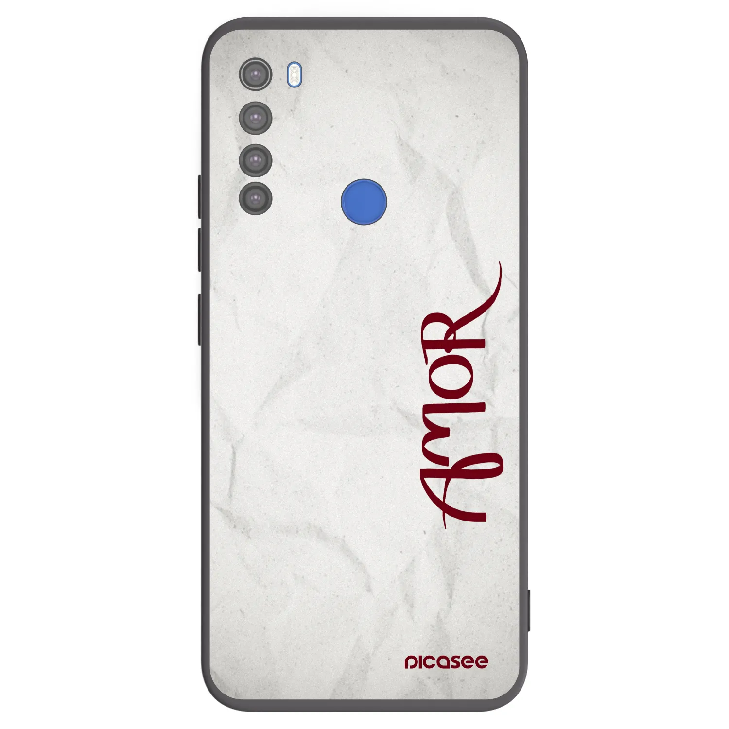 Picasee Xiaomi Redmi Note 8T Hülle - Schwarzes Silikon - Amor