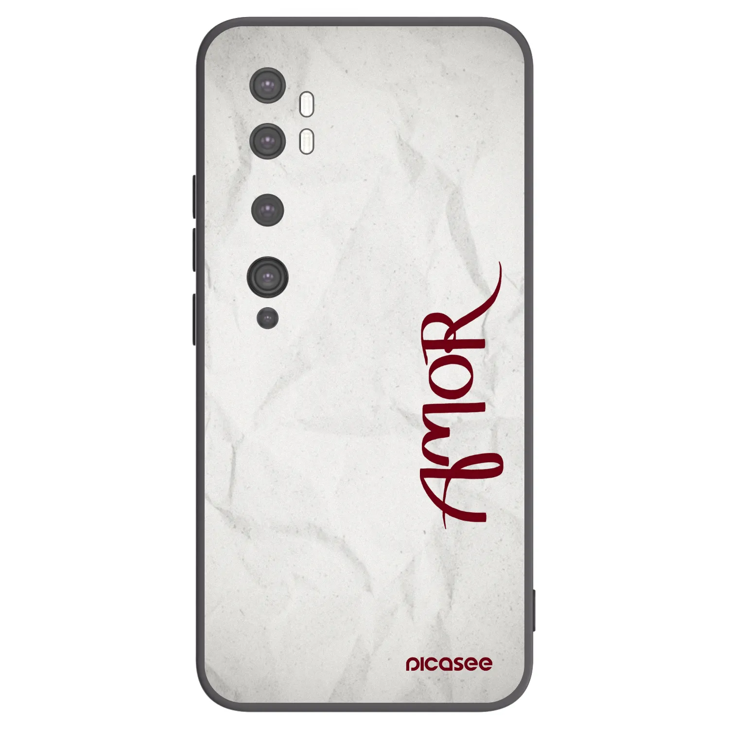 Picasee Xiaomi Mi Note 10 (Pro) Hülle - Schwarzes Silikon - Amor