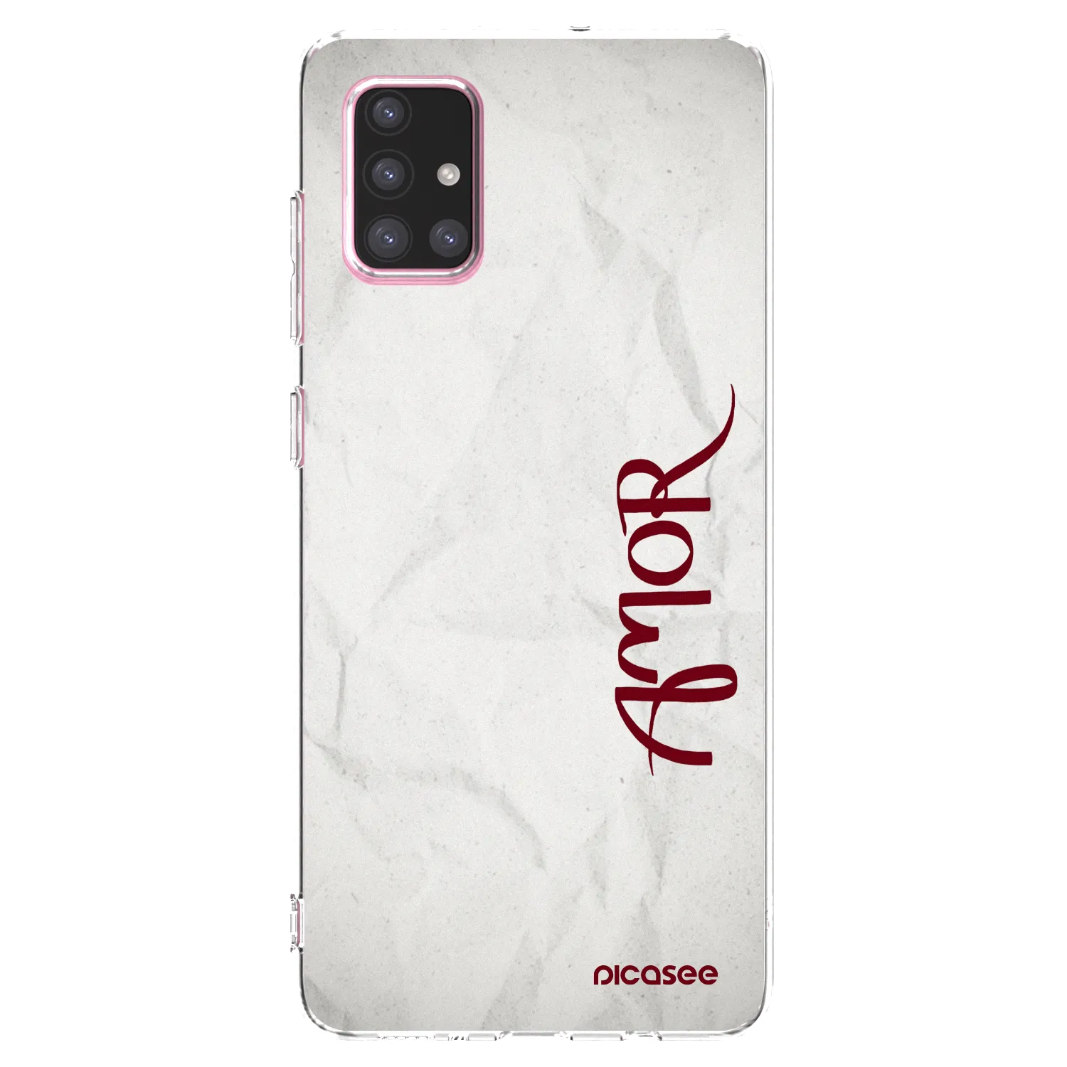 Picasee Samsung Galaxy A71 A715F Hülle - Transparentes Silikon - Amor