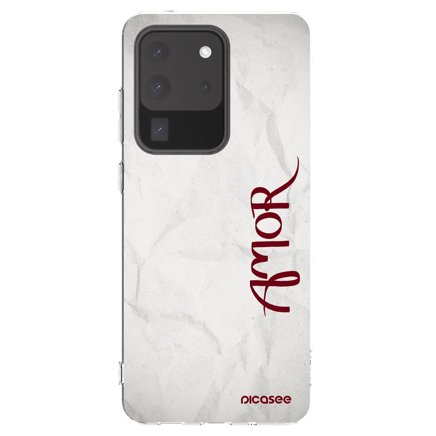 Picasee Samsung Galaxy S20 Ultra 5G G988F Hülle - Transparentes Silikon - Amor