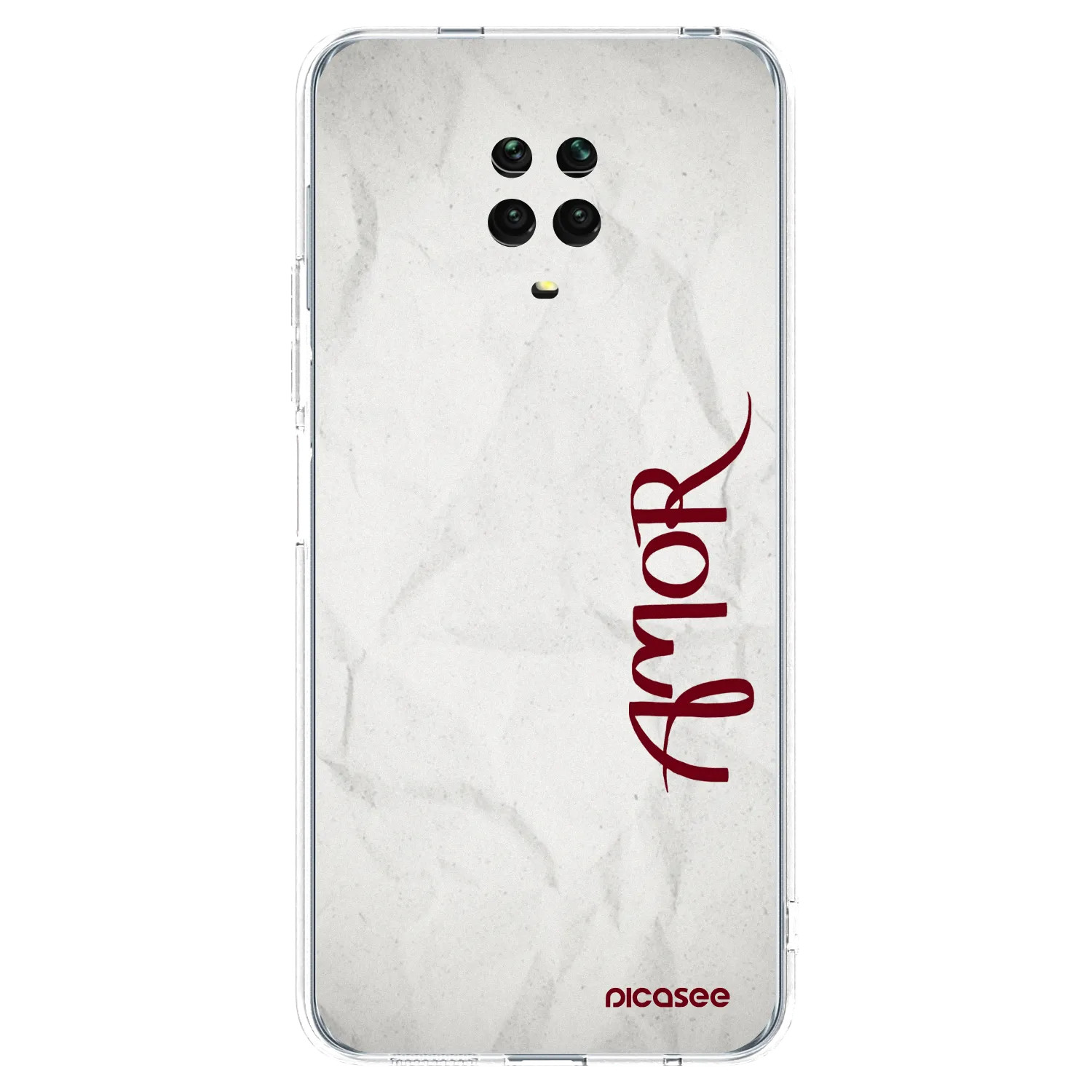 Picasee Xiaomi Redmi Note 9 Pro Hülle - Transparentes Silikon - Amor