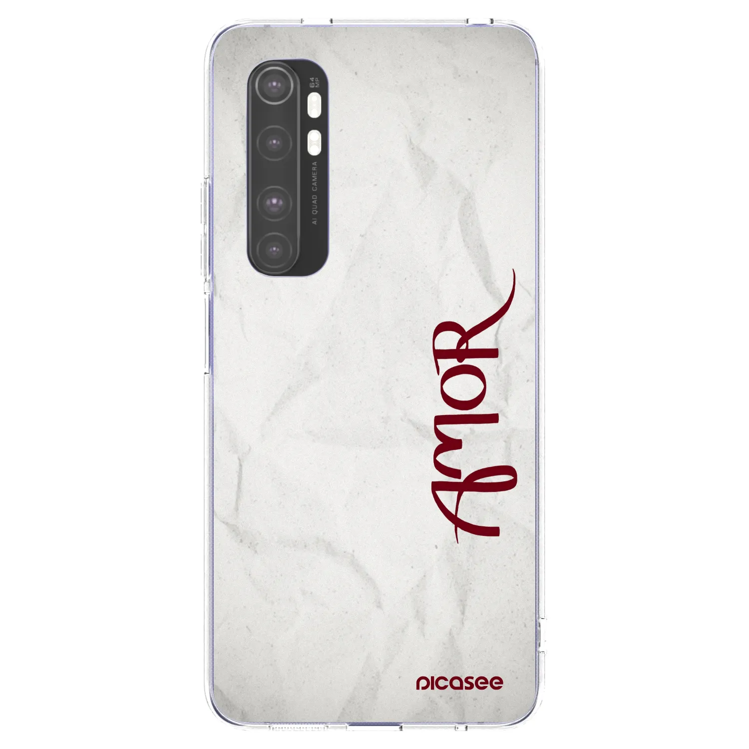 Picasee Xiaomi Mi Note 10 Lite Hülle - Transparentes Silikon - Amor