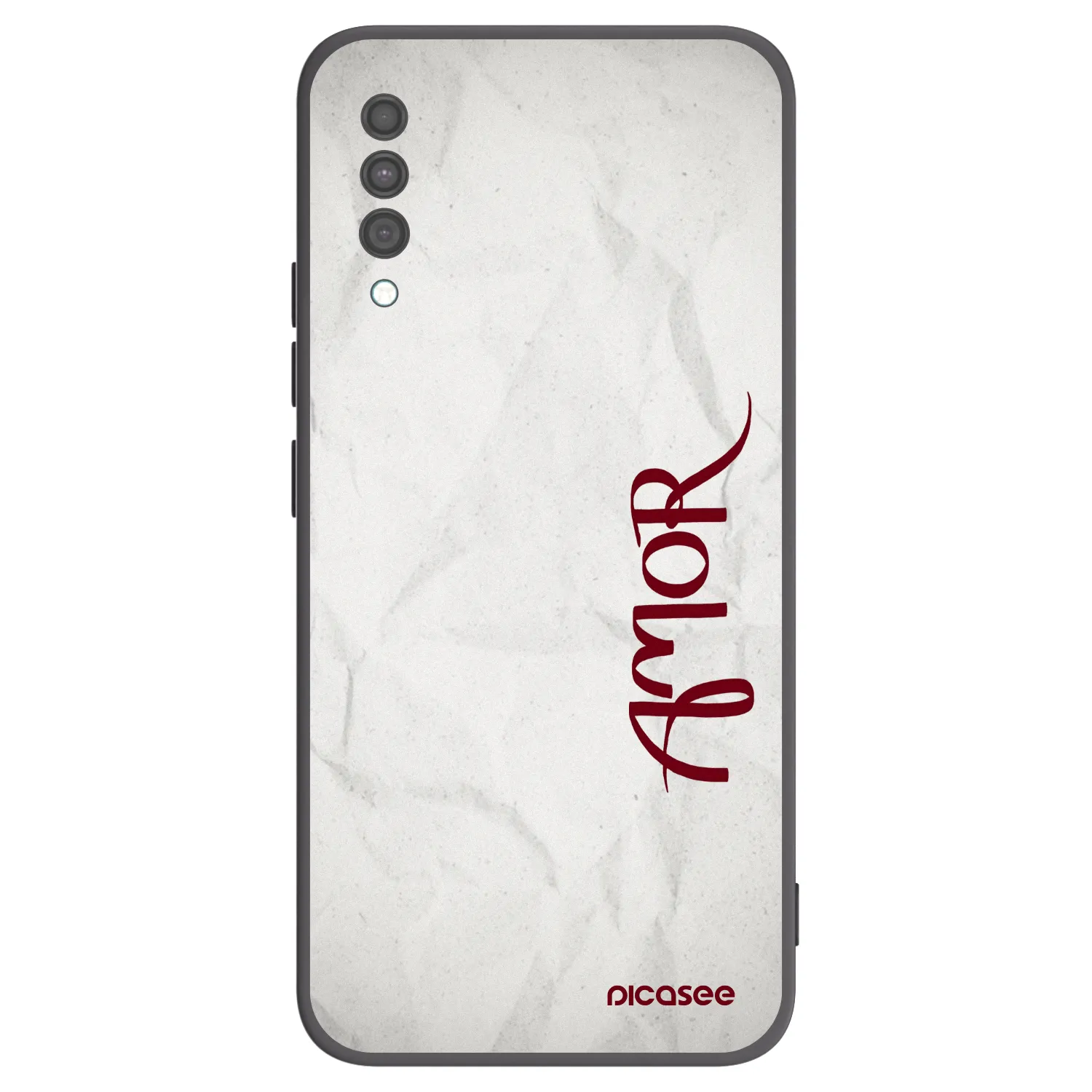 Picasee Samsung Galaxy A30s A307F Hülle - Schwarzes Silikon - Amor