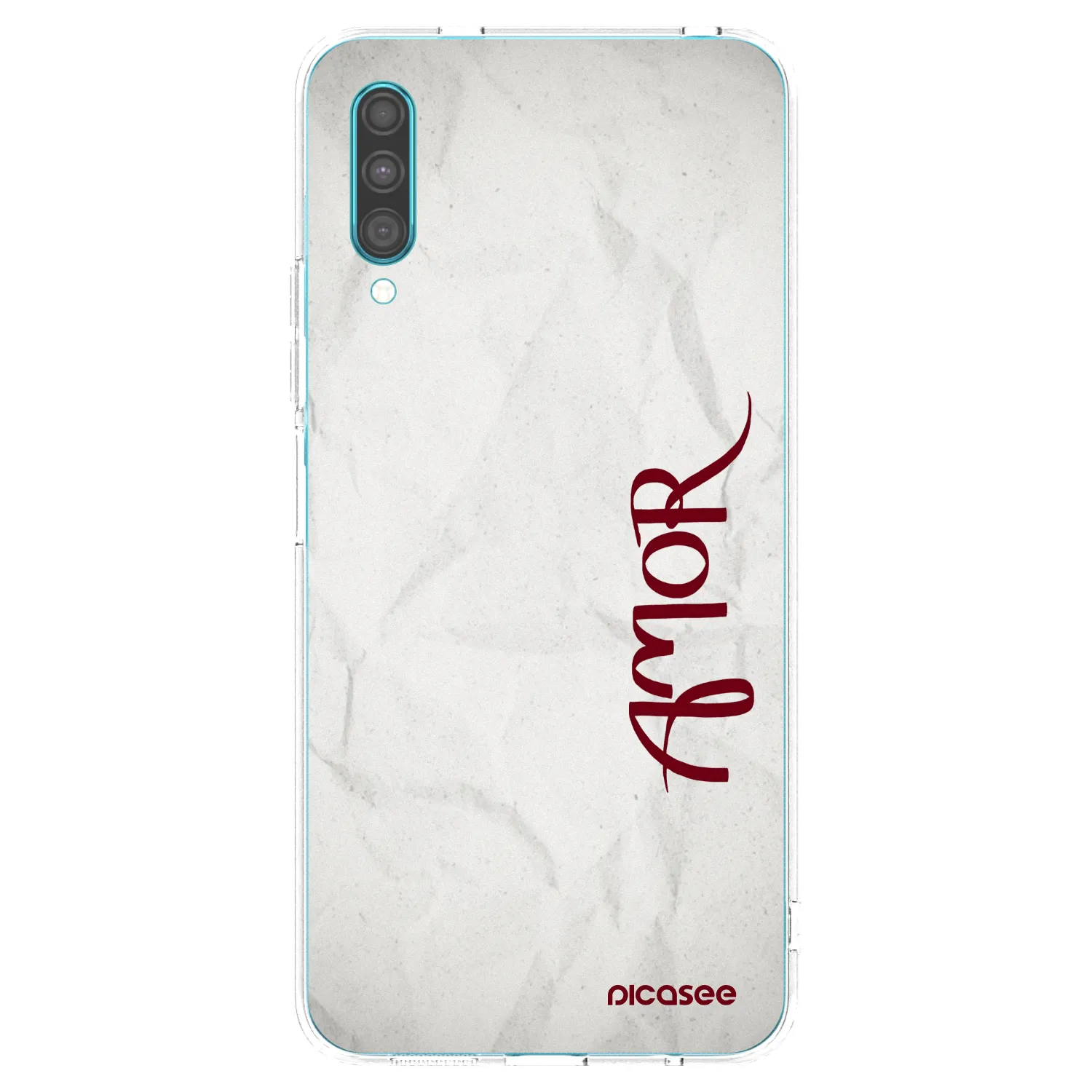Picasee Samsung Galaxy A30s A307F Hülle - Transparentes Silikon - Amor
