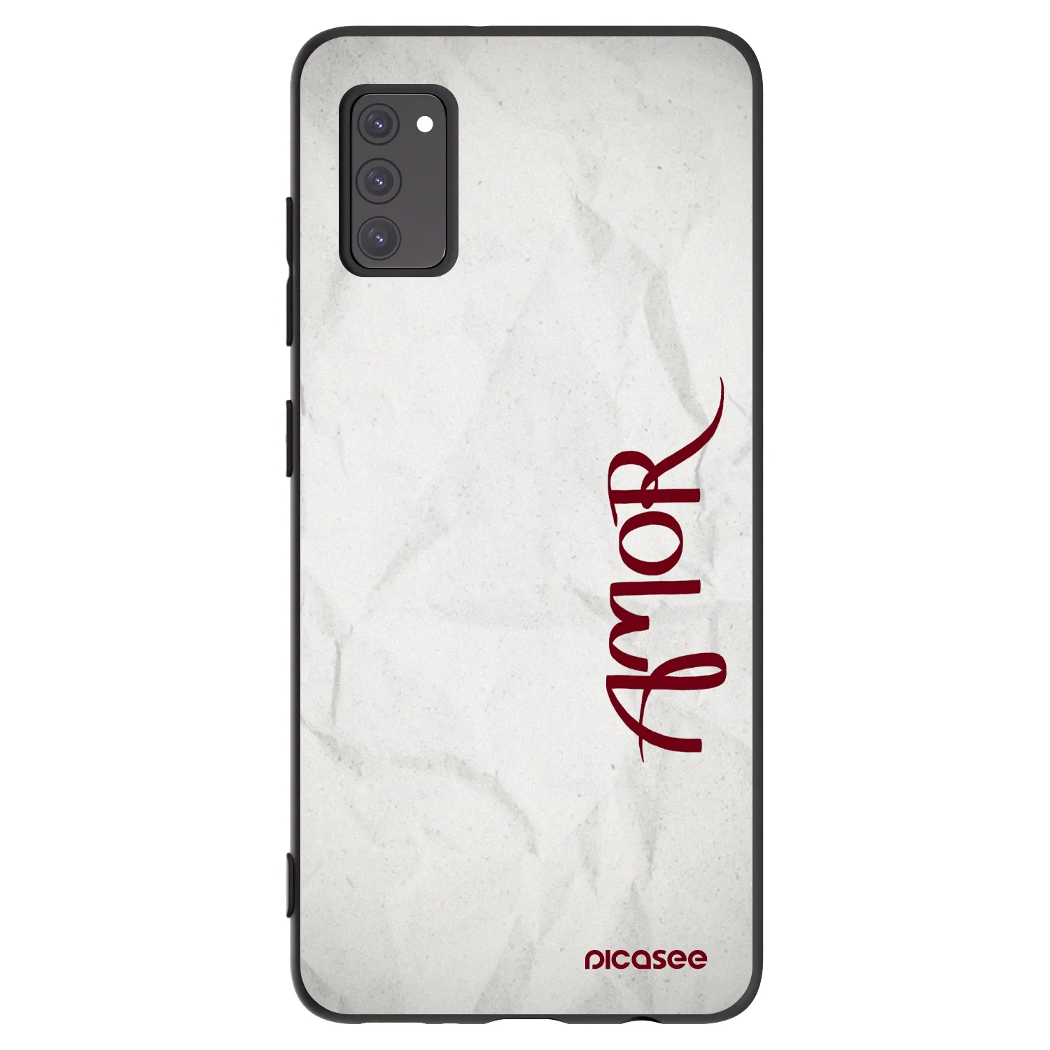 Picasee Samsung Galaxy A41 A415F Hülle - Schwarzes Silikon - Amor