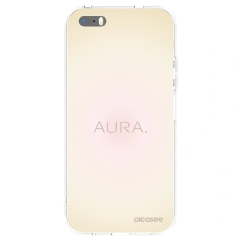 Picasee Apple iPhone 5/5S/SE Hülle - Transparentes Silikon - Aura
