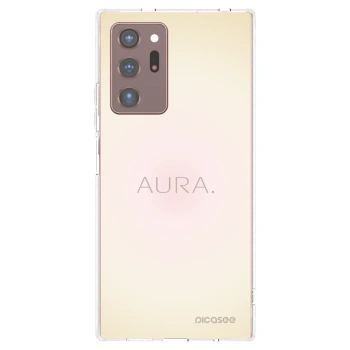 Picasee Samsung Galaxy Note 20 Ultra Hülle - Transparentes Silikon - Aura