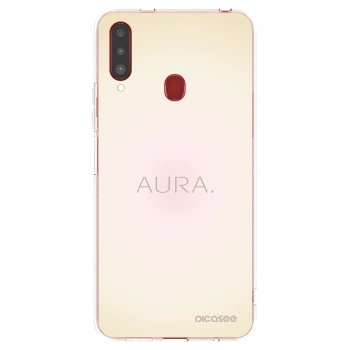 Picasee Samsung Galaxy A20s Hülle - Transparentes Silikon - Aura
