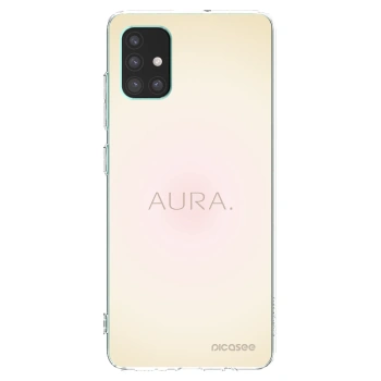 Picasee Samsung Galaxy M51 M515F Hülle - Transparentes Silikon - Aura
