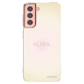 Picasee Samsung Galaxy S21 5G G991B Hülle - Transparentes Silikon - Aura