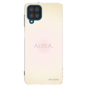 Picasee Samsung Galaxy A12 A125F Hülle - Transparentes Silikon - Aura
