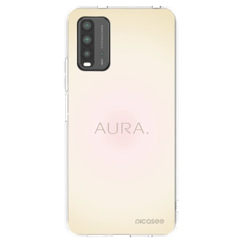 Picasee Xiaomi Redmi 9T Hülle - Schwarzes Silikon - Aura