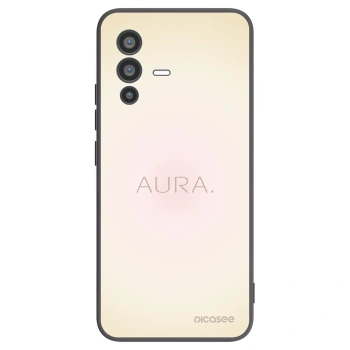 Picasee Vivo V23 5G Hülle - Schwarzes Silikon - Aura