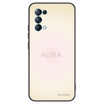 Picasee OPPO Reno 5 5G Hülle - Schwarzes Silikon - Aura