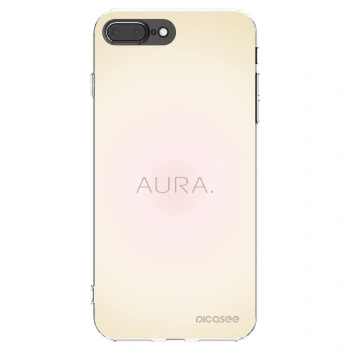 Picasee Apple iPhone 8 Plus Hülle - Transparentes Silikon - Aura