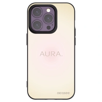 Picasee Apple iPhone 14 Pro Hülle - Schwarzes Silikon - Aura