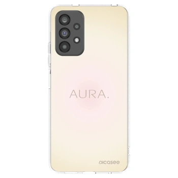 Picasee Samsung Galaxy A73 5G Hülle - Transparentes Silikon - Aura
