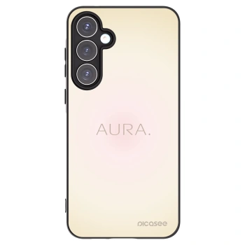 Picasee Samsung Galaxy A55 5G A556B Hülle - Schwarzes Silikon - Aura