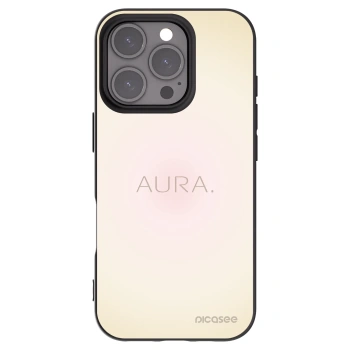 Picasee Apple iPhone 16 Pro Hülle - Schwarzes Silikon - Aura