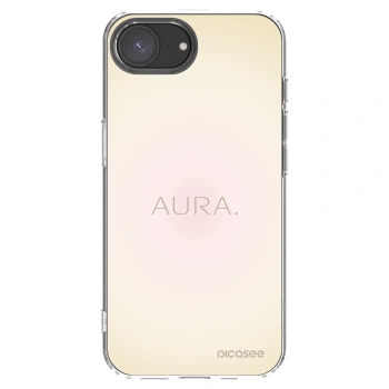 Picasee Apple iPhone 16e Hülle - Transparentes Silikon - Aura