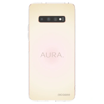Picasee Samsung Galaxy S10 Plus G975 Hülle - Transparentes Silikon - Aura