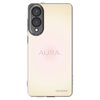 Picasee Samsung Galaxy S25 Edge 5G Hülle - Transparentes Silikon - Aura