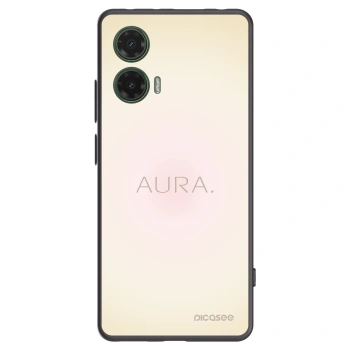 Picasee Motorola Moto G35 5G Hülle - Schwarzes Silikon - Aura
